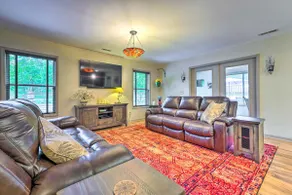 Pisgah Forest Farm Home: Outdoor Pool & Games - Image 3