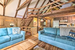 Game Room & Fire Pit: Tree-Lined Pocono Lake Cabin - Image 5