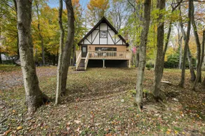 Game Room & Fire Pit: Tree-Lined Pocono Lake Cabin - Image 3
