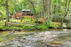 Private Creek Pier, Firepit Under the Stars & Game Room Near Appalachian Fun - The Water's Edge - Image 2