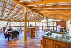 Hot Tub & Fire Pit: Riverfront Helen Cabin - Image 2