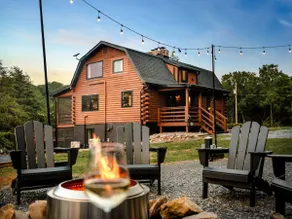 Luxe Log Cabin, Mountain Views, HotTub, Secluded - Image 5
