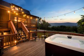 Luxe Log Cabin, Mountain Views, HotTub, Secluded - Image 2