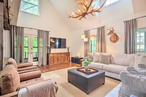 Deck w/ Fireplace: Pet-Friendly Lake Lure Retreat - Image 5