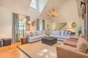 Deck w/ Fireplace: Pet-Friendly Lake Lure Retreat - Image 4