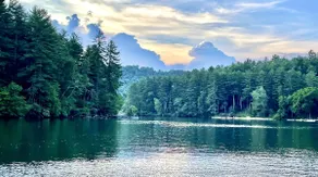 Lake front with private dock, fire pit, hammock, pool table & gorgeous views! Fishing poles, paddle boards & canoe provided. - Image 4