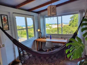 Cabin with sea view, sunrise and full moon. - Image 2