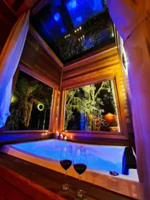 Cabin with Bathtub in the middle of Nature - Image 2