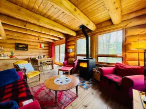 Cabane du Hibou - Wood fireplace - Mont Owl's Head - Image 2