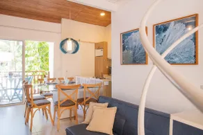 Pool view apartment with bedroom and mezzanine - Image 3