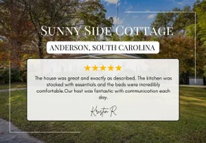 Sunny Side Cottage: Cozy Stay by Anderson U! - Image 5
