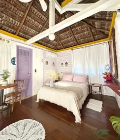 House suspended over the waterfall in paradise - Image 5