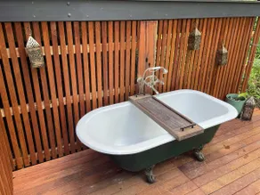 The Treehouse: Rustic Cabin + Outdoor Bath - Image 2