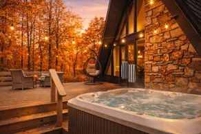 Maple Bluff Escape | A-Frame w/ Hot Tub + Theater - Image 2
