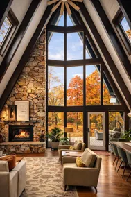 Maple Bluff Escape | A-Frame w/ Hot Tub + Theater - Image 3