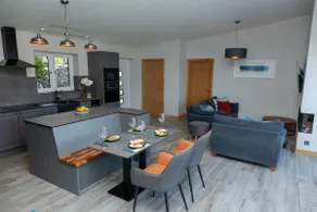 Lodge with private hot tub. - Image 2