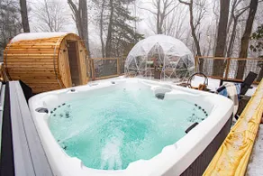 Modern Luxe A-Frame w/ Dome, Hot Tub & Sauna - Image 2