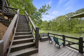 River Ridge ~ 2 story riverfront cabin with hot tub, game room and kayaks - Image 4