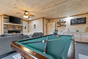 Outdoor Fireplace TV Hot Tub Pool Table Arcade - Image 5