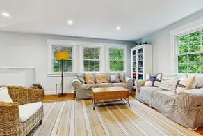 Bright Beachside Haven with Firepit & Deck - Image 5