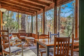Cabin at Sleepy Creek - Creek Access, Wifi, Pet Friendly, Fire Pit, Charcoal Grill, Screen Porch, Wood Stove, Deck, Family Friendly - Image 2