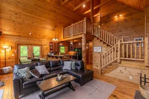 Roaring Creek Lodge - Newland log cabin, hot tub, pool table, fire pit - Image 5