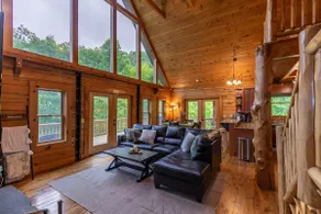 Roaring Creek Lodge - Newland log cabin, hot tub, pool table, fire pit - Image 4