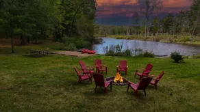 Private A-Frame - 5 Acres-Fishing Pond-Rock Wall - Image 2