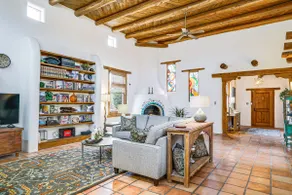 Las Cruces Santa Fe-style Adobe Home on 6 Acres! - Image 4