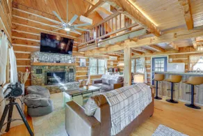 Ashe County Log Cabin: Mountain-view Deck, Sauna - Image 3