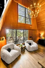 Green Roof A-Frame Endless Views Modern Cabin - Image 4