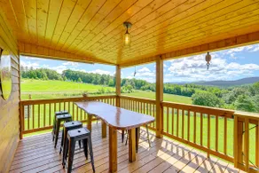 Deck & Scenic View: Historic Cabin in Piney Creek! - Image 2