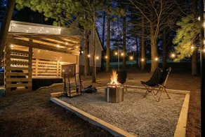 Hot Tub + Fire Pit | Modern Wooded Cabin for Two - Image 2