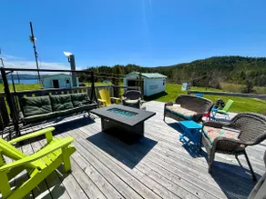 House in Thorn Tree Ocean View Fire Table - Image 2