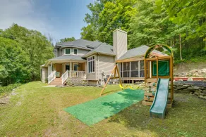 Porch & Fire Pit: Shawnee on Delaware Home - Image 2