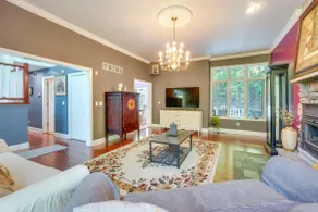Porch & Fire Pit: Shawnee on Delaware Home - Image 5