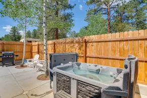 Patio & Hot Tub: Cozy Cabin Retreat in Bailey! - Image 2