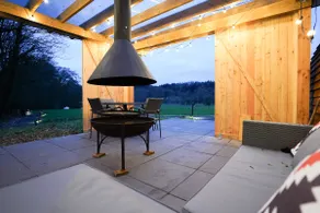 Luxury Rural Cabin with Wood Fired Hot Tub - Image 5