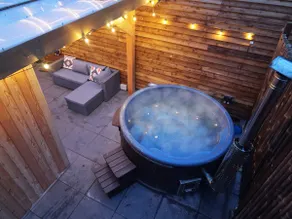 Luxury Rural Cabin with Wood Fired Hot Tub - Image 3
