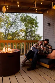 Hot Tub & Fire Pit under Stars | Modern Zen Cabin - Image 4