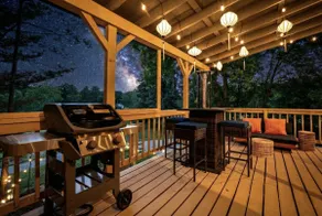 Hot Tub & Fire Pit under Stars | Modern Zen Cabin - Image 3