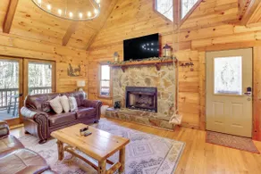 Secluded Cherry Log Cabin w/ Hot Tub + Swings! - Image 5