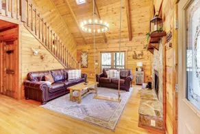 Secluded Cherry Log Cabin w/ Hot Tub + Swings! - Image 4