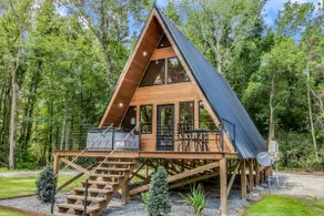 2 New A-Frames by Rip Van Winkle w/ Hot Tub - Image 3