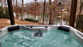 Log Cabin w/ Hot Tub & Waterfront Patio! - Image 2