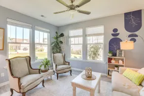 Media Room & Yard: Modern Moncks Corner Home - Image 4