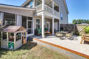 Media Room & Yard: Modern Moncks Corner Home - Image 3