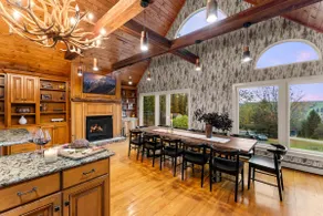 Luxury Log Chalet with Hot Tub, Games Room & Hill Views! - Image 2