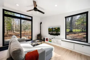 Modern Cabin in the Woods · Fireplace · Egg Harbor - Image 4