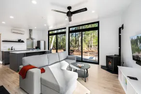 Modern Cabin in the Woods · Fireplace · Egg Harbor - Image 2